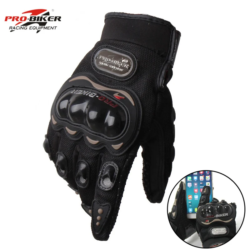 Pro biker перчатки с сенсорным экраном,, мотоциклетные перчатки для езды на мотоцикле, защитные перчатки для всех пальцев, перчатки для бездорожья