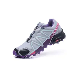 Salomon speed Cross 4 CS на шнуровке женские дышащие кроссовки уличные летние спортивные беговые кроссовки Уличная обувь