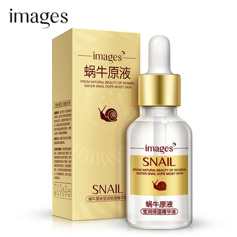 Snail Face Serum Hyaluronic Acid liquid whitening Anti-aging Anti Wrinkle Firming Essence miracle glow natural skin care IMAGES