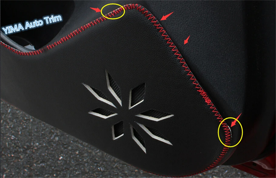 

Lapetus For Mazda 3 AXELA Sedan 2014 2015 2016 High Quality Inner Door Protection Protective Pad Kick Pad Cover Trim 4 Pcs
