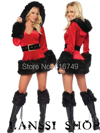 black and white santa costume