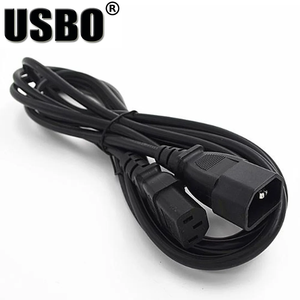 

Black Copper high power IEC320 C13-C14 extension cord 0.3M 0.5M 1.0M 2.0M 3.0M optional battery car PDU chassis socket lengthen