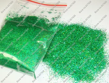 

50gram-0.4MM 015 Laser Holographic Dark Green Color Shining Nail Glitter Dust Powder for Nail Art decoration&Glitter Crafts