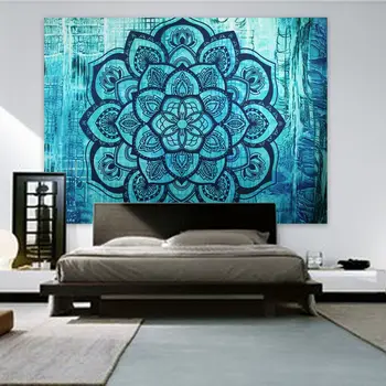 

Indian Bohemian Mandala Tapestry Wall Hanging Sandy Beach Picnic Throw Rug Blanket Camping Tent Travel Mattress Sleeping Pad
