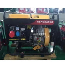 Набор дизельных генераторов HQ5GF 5KW высокого качества Однофазный дизельный генератор с воздушным охлаждением 220 В/380 В 50 Гц 456 мл 5(кВт/кВА