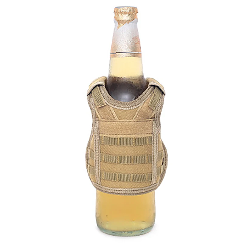 Лидер продаж тактический жилет слои Военная Униформа бутылка пива Набор Мини Молл Охота бутылка набор Регулируемый плечевые ремни