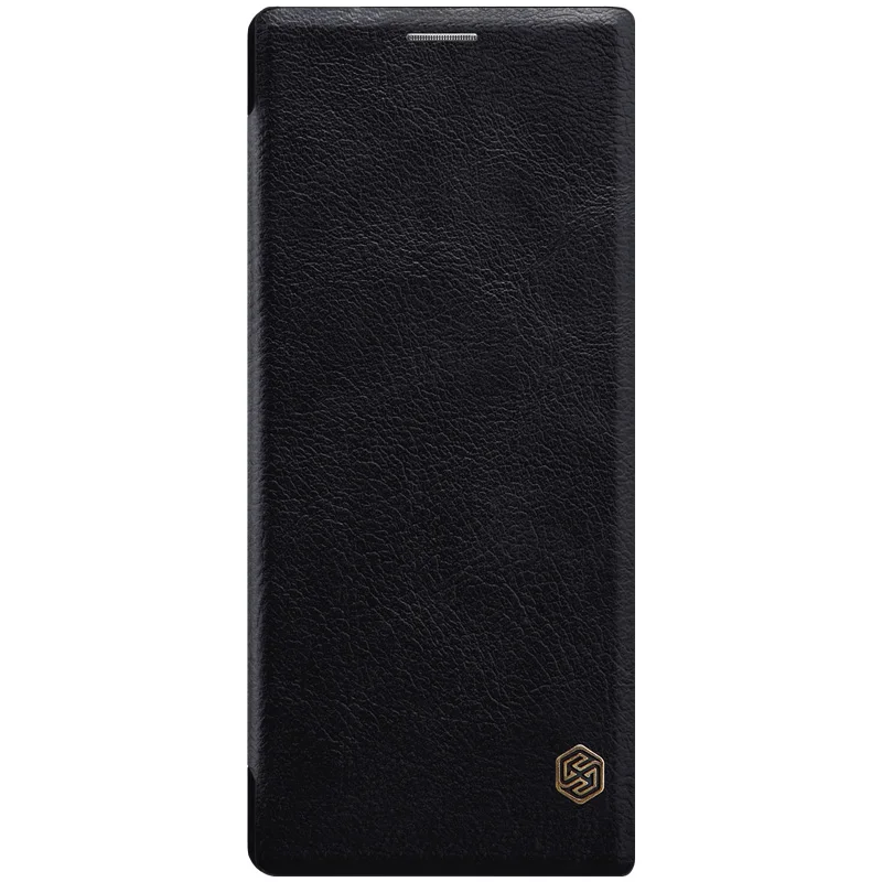 Черный Для sony Xperia 10 Plus чехол Nillkin Qin Флип кожаный чехол Роскошный деловой чехол для телефона для sony Xperia 10 Plus Nilkin задняя крышка - Цвет: Черный