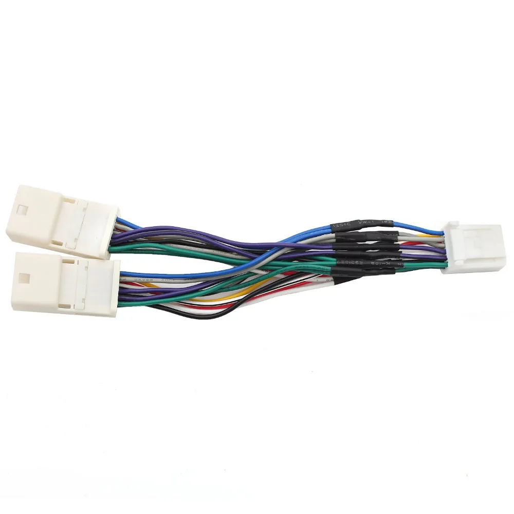 Moonet Car Navigation Retention Y Cable Harness for Toyota (6+6)Connector 03 14 Toyota Camry Corolla Highlander RAV4 Yaris QX996-in Car MP3 Players from ...