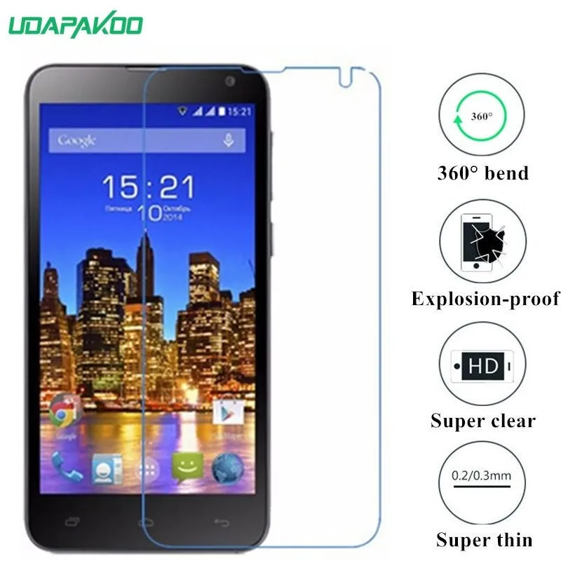 

udapakoo clear Tempered (soft glass) film for Fly iQ4514 Nano Explosion-proof glass Screen Protector