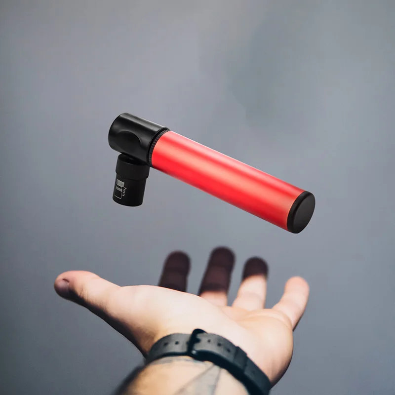 Online Portabel Aluminium Paduan Mini Sepeda Pompa Tangan Urltralight Gunung Sepeda Bersepeda MTB Pompa Udara Ban Bola Inflator (Sebuah  v) (F V) 45G