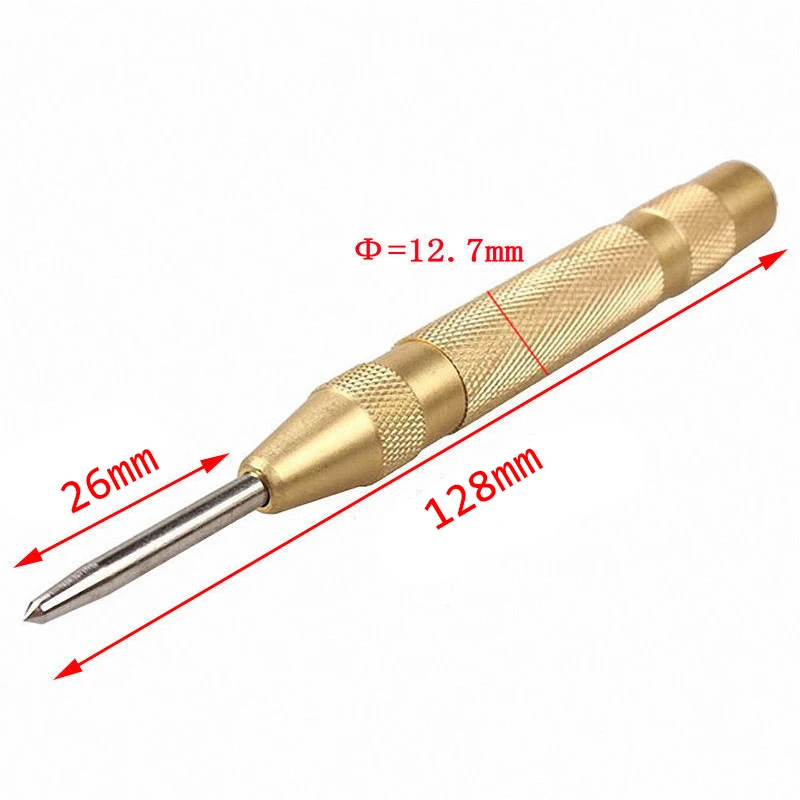 

NK MIXTOS High Speed Steel With Cap and Without Cap Automatic Spring Center Punch Pole Diameter 12.7mm Knurled Steel