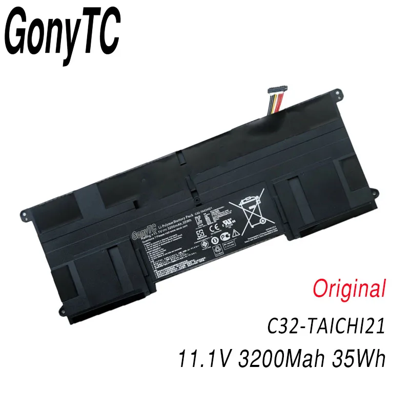 

GONYTC Original New C32-TAICHI21 Laptop Battery for ASUS Ultrabook TAICHI21 TAICHI 21 C32-TAICHI21 11.1V 3200mAh