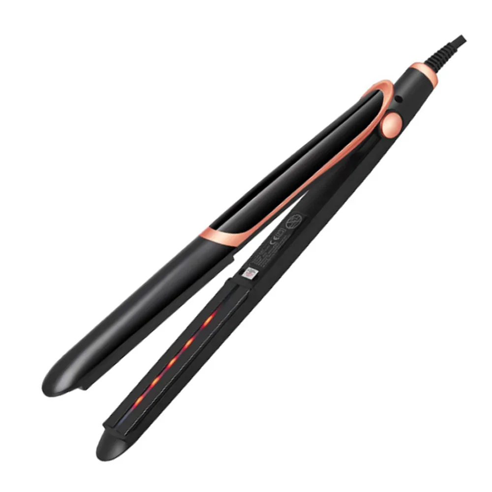 

Professional Hair Straightener Curler Hair Flat Iron LCD Display MCH Heating Fast Roll Straight Dual-Use Negative Ion Straight H