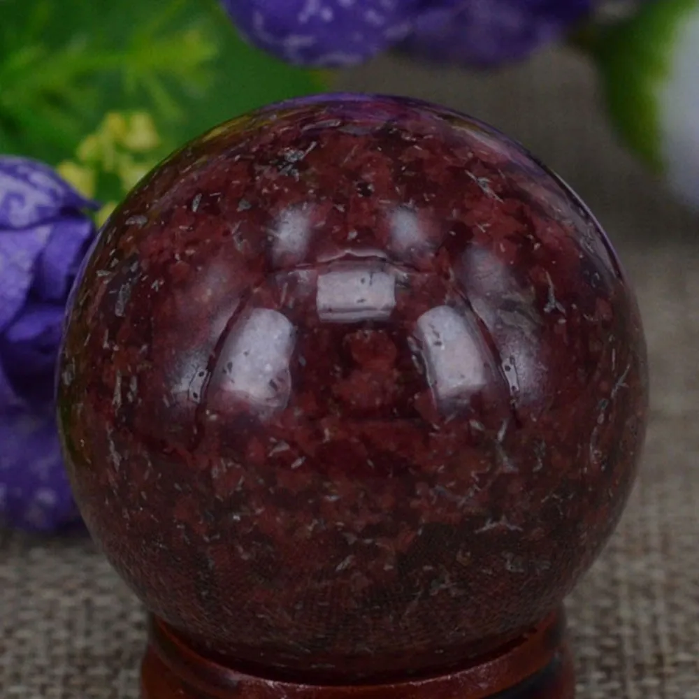 Mini 45MM Chakra Healing Power Natural Fancy Jasper Meditation Sphere Ball 