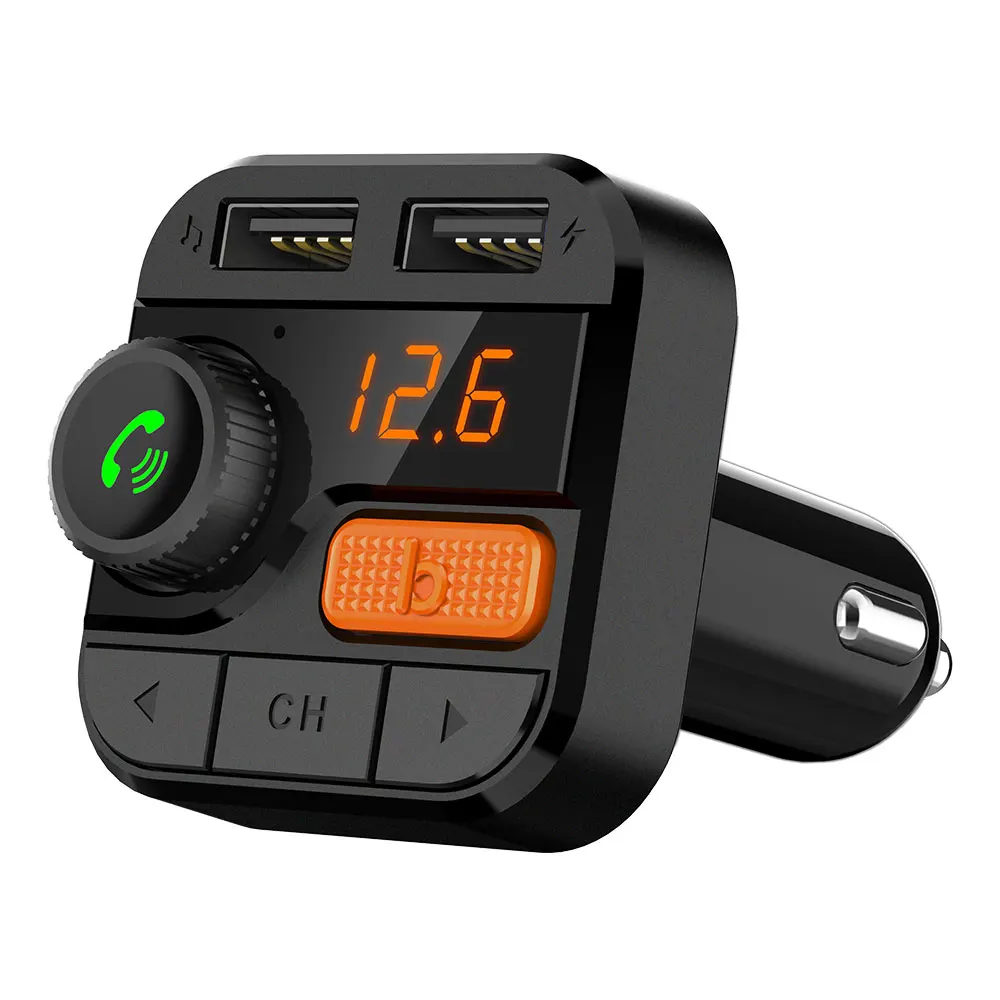 Vehemo двойной fm-трансмиттер с USB Bluetooth Универсальный Handsfree Mic автомобильный для mp3-плеера музыка TF карта