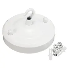 2 шт./партия винтажная белая потолочная розовая потолочная БАЛДАХИНА пластина с крюком держатель люстры Подвесная лампа Осветительная установка DIY аксессуар