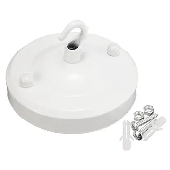 

2pcs/lot Vintage white Ceiling Rose Ceiling Canopy Hook Plate Holder Chandelier Pendant Lamp Light Fitting DIY Accessory