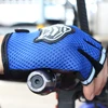 Gants de moto en maille respirante pour hommes et femmes, à la mode, été, automne, sport de plein air, taille réglable, Fitness, Style demi-doigt ► Photo 3/6