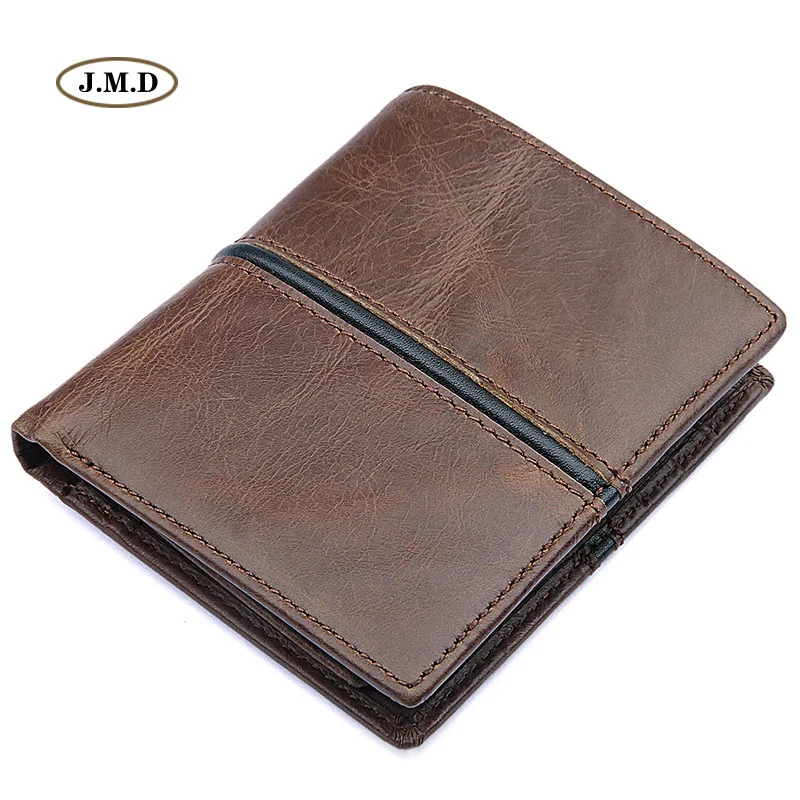 

J.M.D New Arrivals Fashion Design Wallet Men's Causal Style Brown Color Photo Pocket Card Holder Money Pocket 8157-2Q