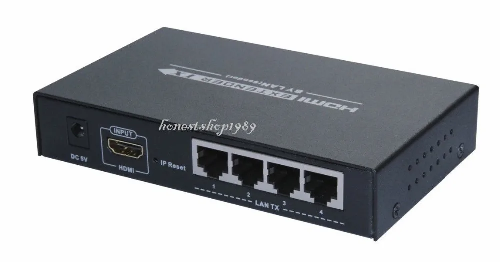 LENKENG LKV374 HDMI 1080P удлинитель с концентратором 4-LAN выход, более Cat5e/Cat6 до 120 м