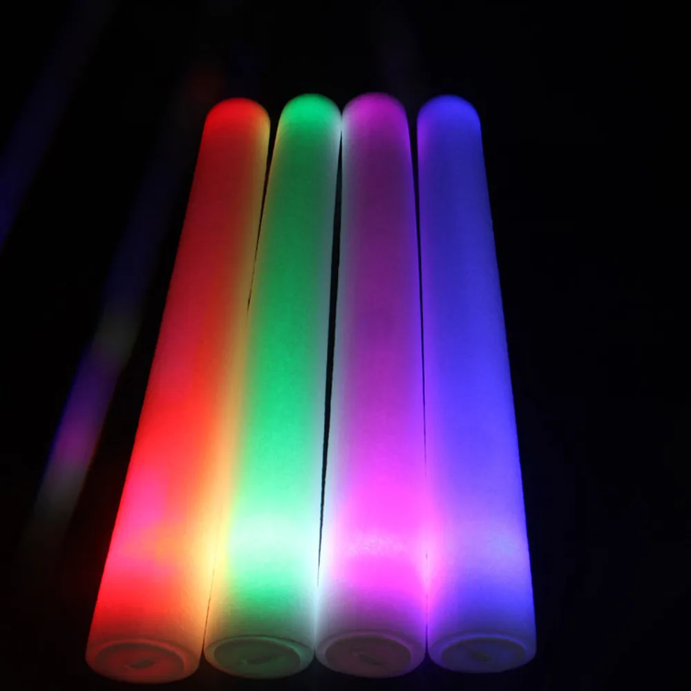 1PCS Light Up Foam Sticks Colorful Glow Party weddings LED