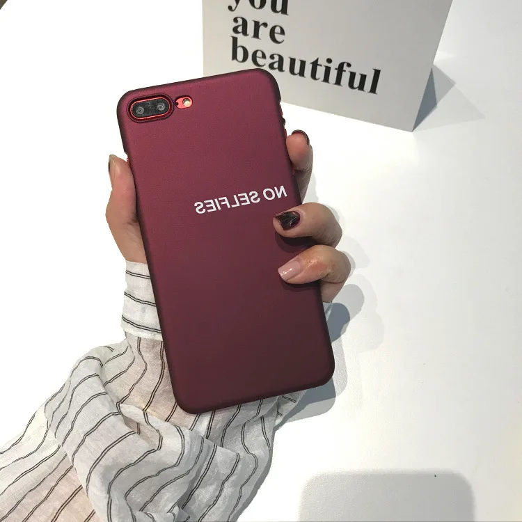 Letter Silicone Matte Telefon Case for iphone 6 6S S plus 7 7plus 8 8plus X 10 protection phone cases fundas capa coque |