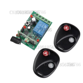 

DC24V 1CH Access Control System 2 Transmitter 1 Receiver Remote Control Switch System Learning Code Latched A ON B OFF