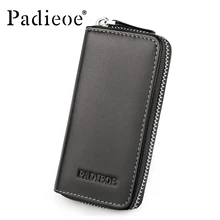 Padieoe, роскошный бренд, брелок для ключей, унисекс, модный, Повседневный, однотонный, Натуральная Воловья кожа, ключница
