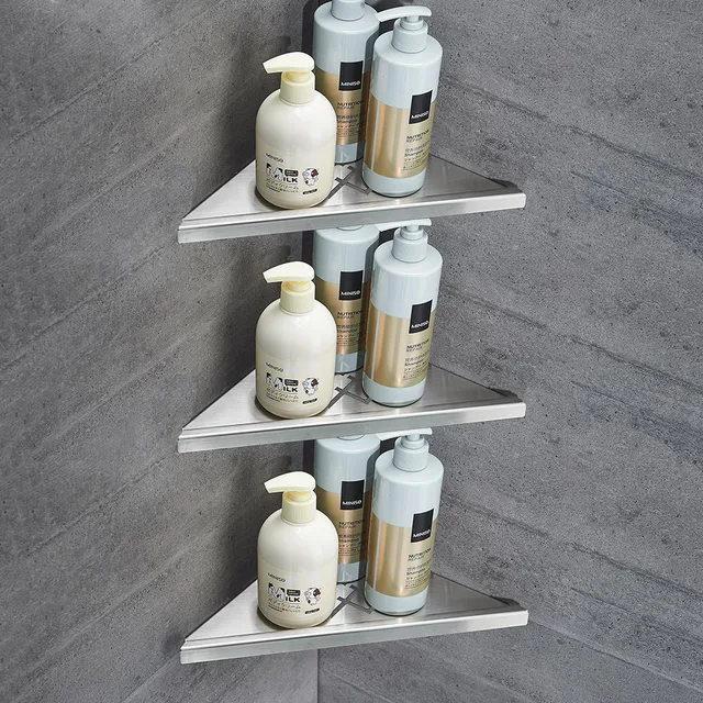 Online Bathroom Shelves Brushed Nickel Stainless Steel 304 Wall Bathroom Shelves Brushed Nickel Stainless Steel 304 Wall Shelf Shower Caddy Rack Accessories Wf 18062