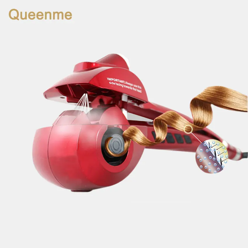 

Queenme Automatic Hair Curler Steam Spray Hair Care Styling Tools Magic Curling Iron Hair Curl Titanium Ceramic Wave Hair Styler