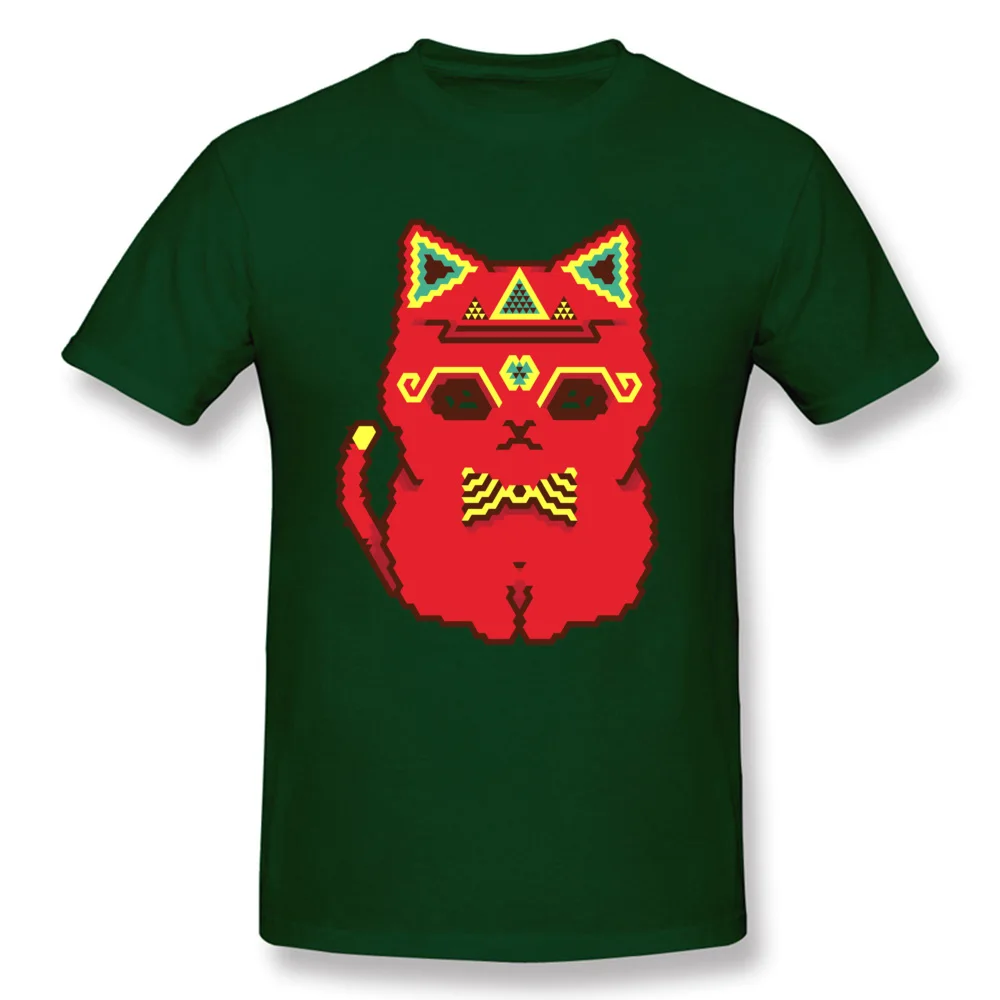 Round Neck Hipster Cat Dexter 100% Cotton Boy Tshirts Family Short Sleeve Tops Shirts High Quality Classic T Shirts Hipster Cat Dexter dark