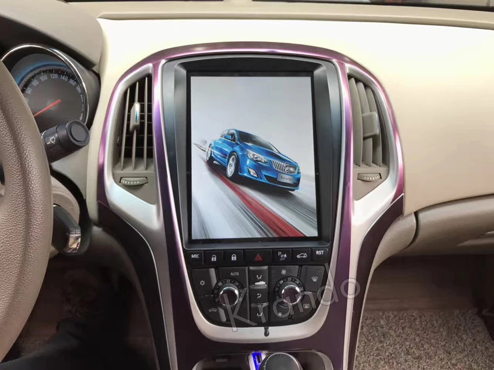 Flash Deal Krando Android 8.1 10.4" Tesla Vertical screen car multimedia player GPS for Buick Excelle Opel Astr J 2010-2014 audio system 2