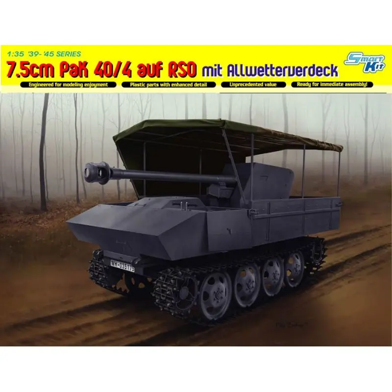 Набор моделей DRAGON 6679 1/35 7 5 см PaK 40/4 auf RSO mit allрождения | Игрушки и хобби