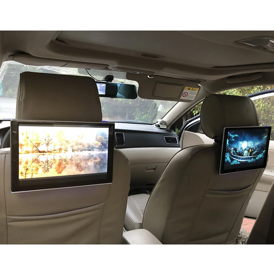 Excellent Car Television Headrest Video Monitor Multimedia Player For Lexus NX Class LCD Android 7.1 System Back Seat TV Screen 11.8 inch 5