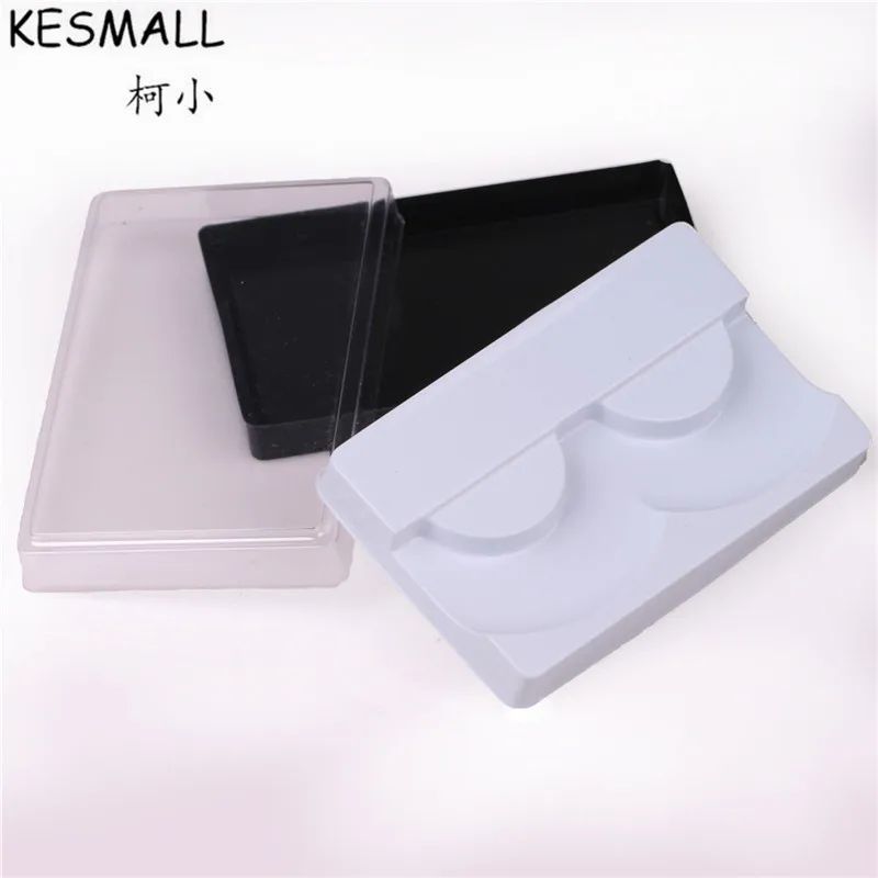 

KESMALL 10Pcs Mini False Eyelashes Packing Box Clear Transparent Reusable Thick Long Eyes Lashes Safe Case Easy To Carry CO605