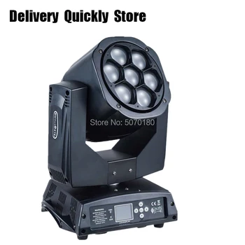 

Fast Delivery 7pcs 10W RGBW 4IN1 Bee Beam Moving Head with Zoom Function Use well for Home entertainment party KTV Night Club