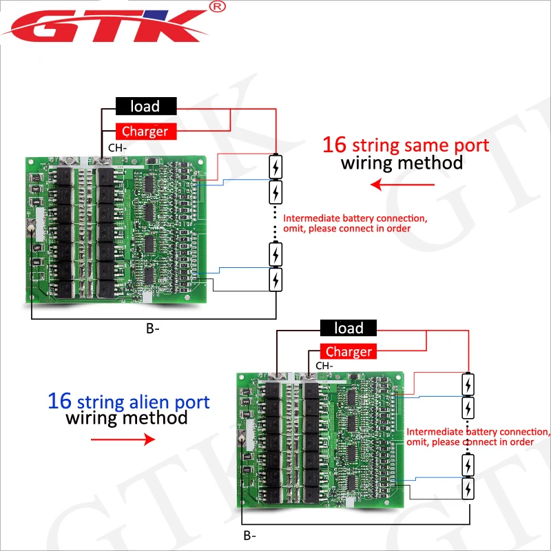 16 S 3,2 V 3,7 V 60A BMS литий-ионный тернарный Железный литиевый с выравниванием высокой мощности Электрический мотоцикл электрический трицикл выделенный