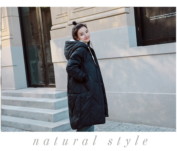 Winter Woman Coats 2019 Down Cotton Clothing Medium Long Section Winter Jacket Women Stylish Elegant Bf Bread Cotton Clothing (19)