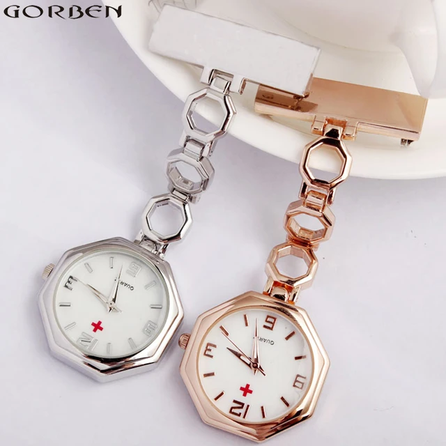 Medical Doctors' Gift Fob Nurse Watch Stainless Steel Portable Brooch Pin Clip-o Medical Doctors' Gift Fob Nurse Watch Stainless Steel Portable Brooch Pin Clip-o