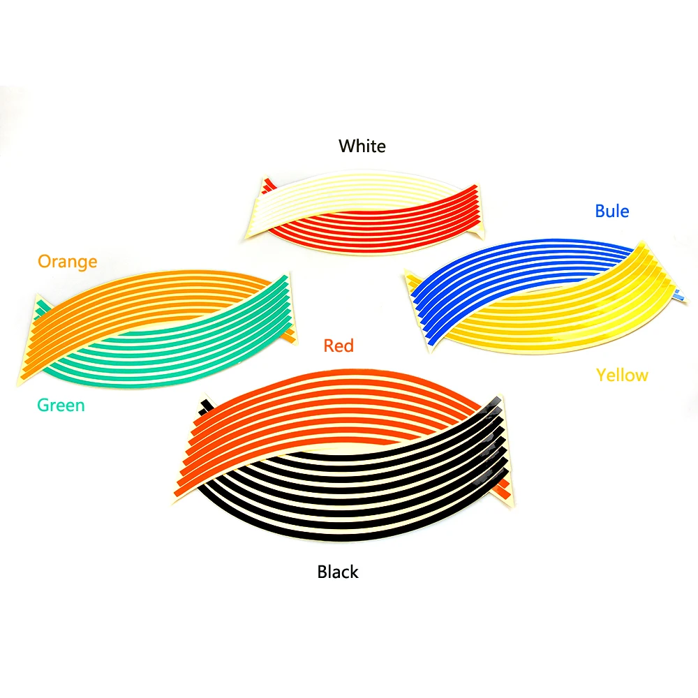17 дюймов/18 дюймов колеса полоски мотоцикл Светоотражающая наклейка для колес для honda CB 599 919 400 CB600 HORNET CBR 600 F2 F3 F4 F4i 900RR