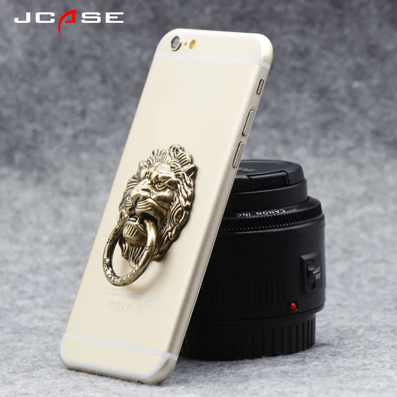 Jcase General Phone Finger Ring Holder 360 Degree Stand For IPhone X 7 6 plus Samsung Xiaomi vivo X9 Smartphone Tablet plain bag