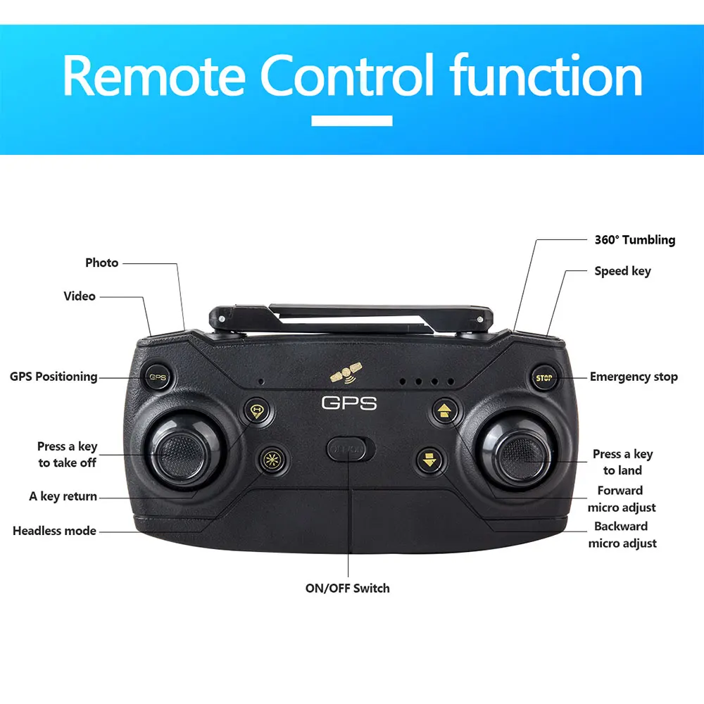 720 P/1080 P камера Дрон Квадрокоптер стабильный Gimbal gps Дрон открытый RC вертолеты FPV Следуйте широкоугольная камера