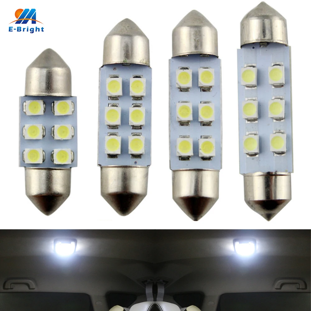 YM E Bright 30 X 31mm/36mm/39mm/41mm 1210 6LED Festoon Dome LED Light