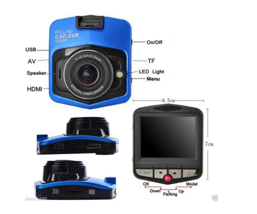 Камера HD DVR видео рекордер ночного видения G сенсор Dash Cam UK сток монитор