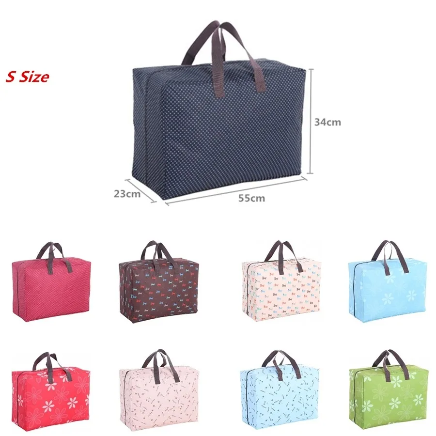 New-Arrival-Portable-Man-Woman-Travel-Duffle-Dot-Flowers-Pup-Pattern-Large-Waterproof-Bags-Organizer-Handbag