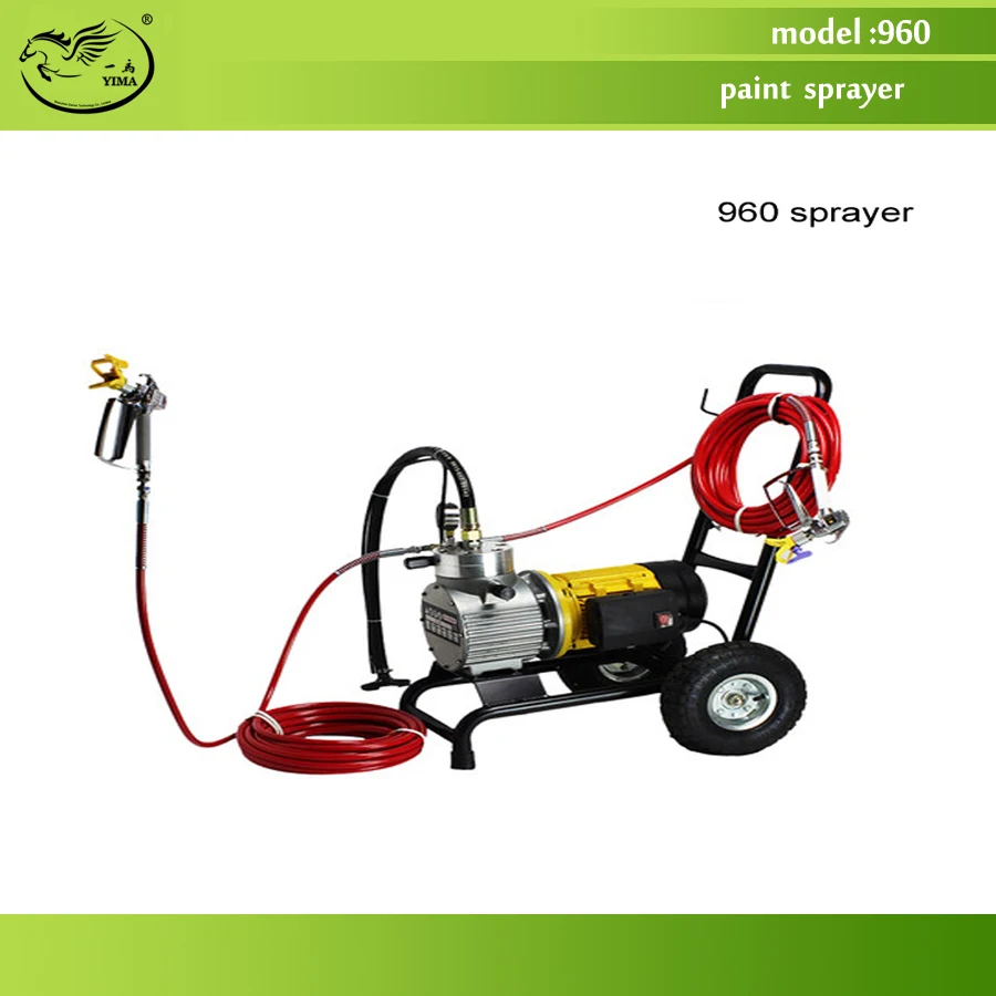 

960 model Electric High Pressure Airless Paint Sprayer , Painting Machine, 12L flow,with double spray gun