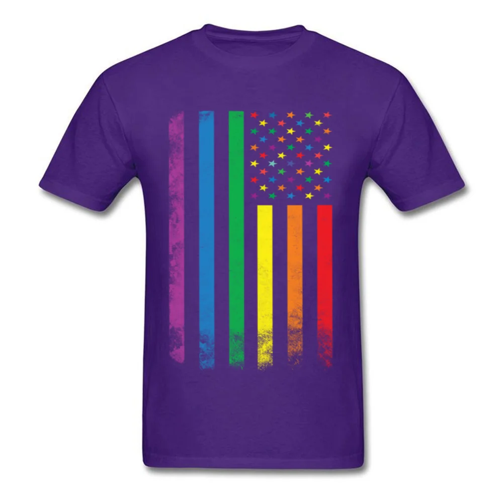 Rainbow American Flag Gay Lesbian Pride_purple