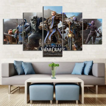 

World of Warcraft Battle for Azeroth Video Game Poster HD Pictures Canvas Decorative Paintings for Home Decor