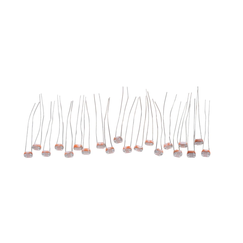 

20PCS X 5528 Light Dependent Resistor LDR 5MM Photoresistor Wholesale And Retail Photoconductive Resistance For Arduino
