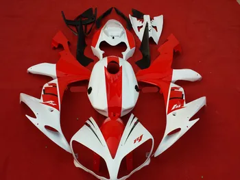 

Injection mold Fairing kit for YAMAHA YZFR1 04 05 06 YZF R1 YZF1000 2004 2005 2006 ABS White red Fairings set+gifts YB39